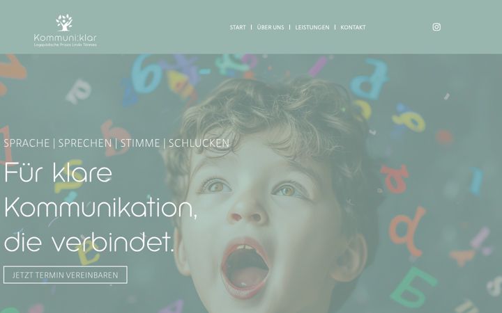 Screenshot of kommuniklar-logopaedie.de