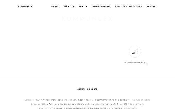 Screenshot of kommunlex.se