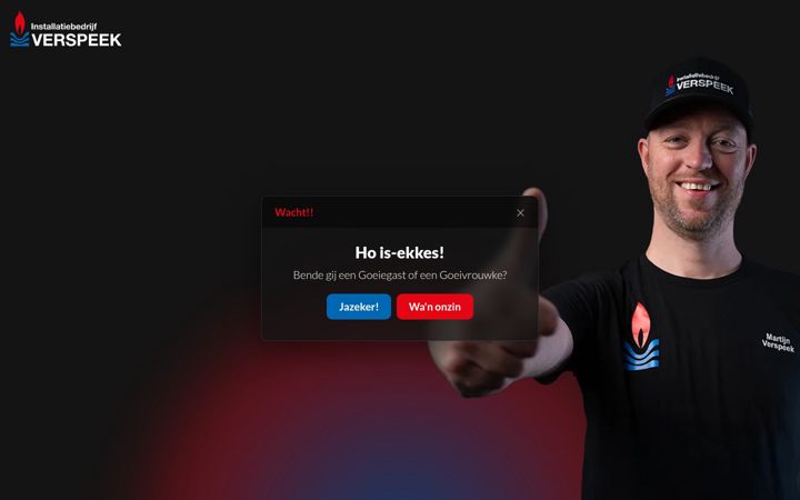 Screenshot of komnietwerkenbijverspeek.nl