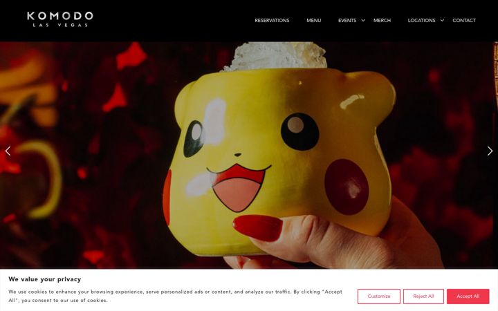 Screenshot of komodolv.com