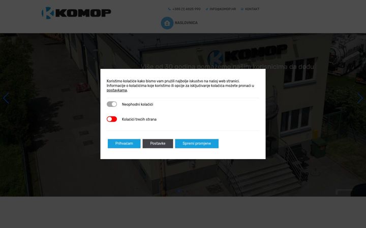 Screenshot of komop.hr