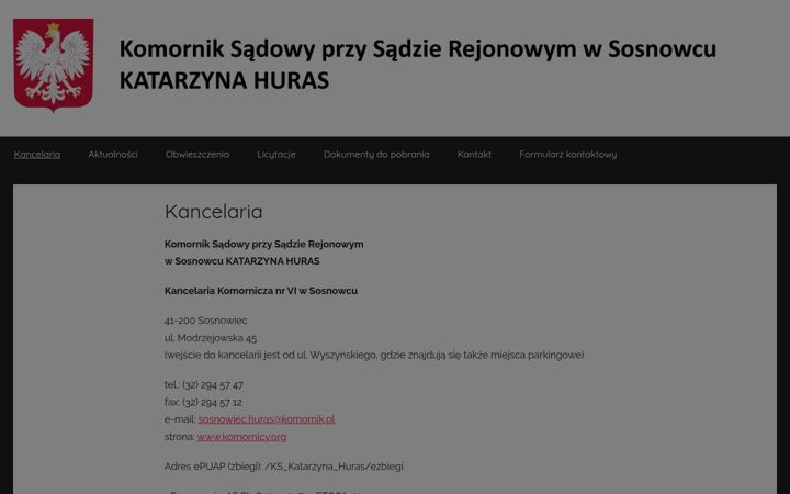 Screenshot of komornicy.org