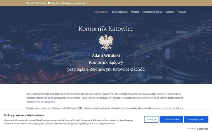 Screenshot of komornik-katowice.com.pl