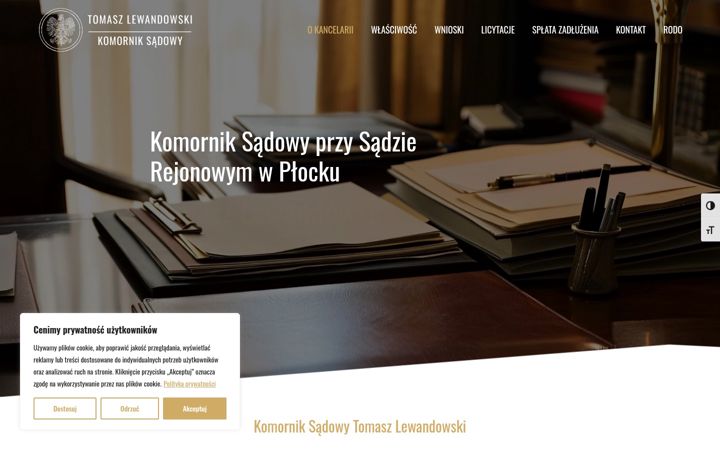 Screenshot of komornik-plock.pl