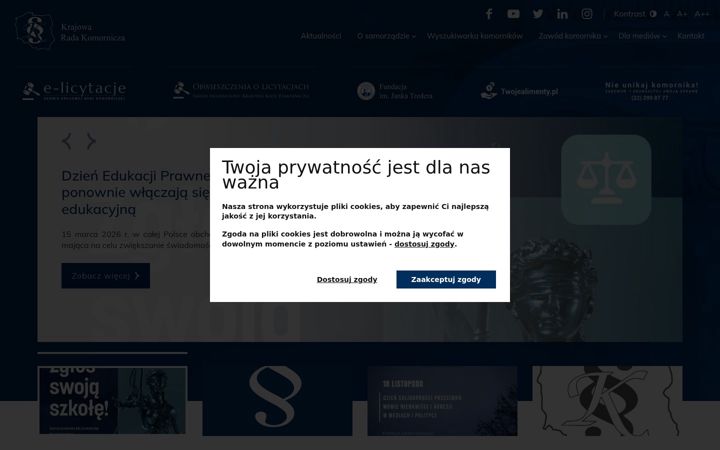 Screenshot of komornik.pl