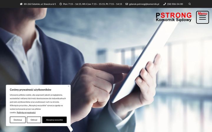 Screenshot of komornikgdanskpolnoc.pl