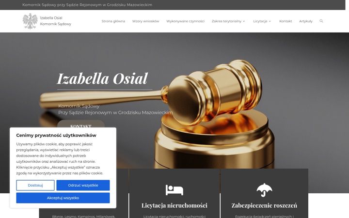 Screenshot of komornikgrodzisk.pl