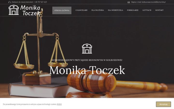 Screenshot of komornikkolbuszowa.pl