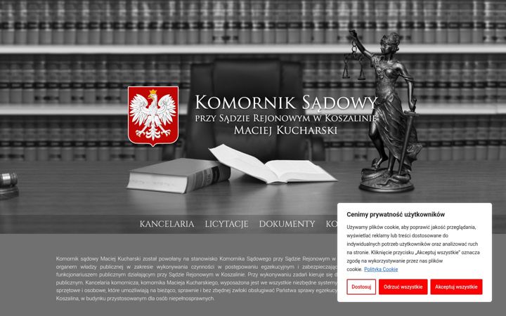 Screenshot of komornikkoszalin.pl