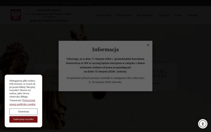 Screenshot von komornikleczna.com
