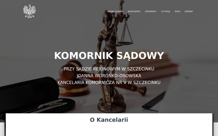 Screenshot von komornikszczecinek.com