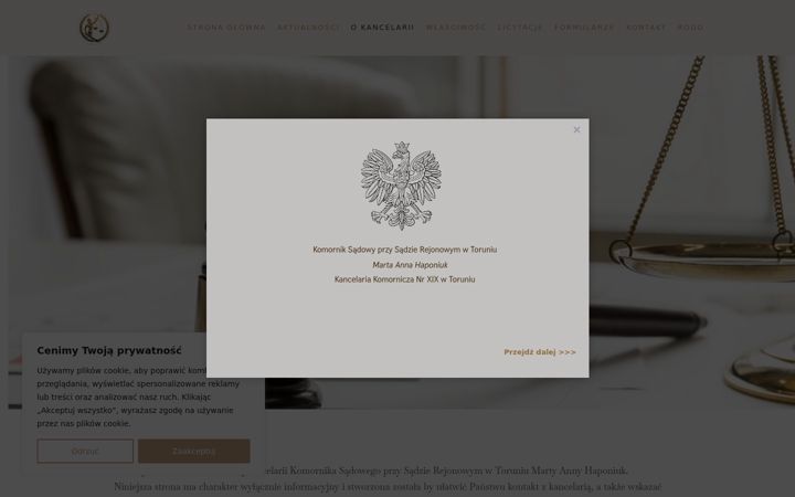 Screenshot of komorniktorun.com.pl