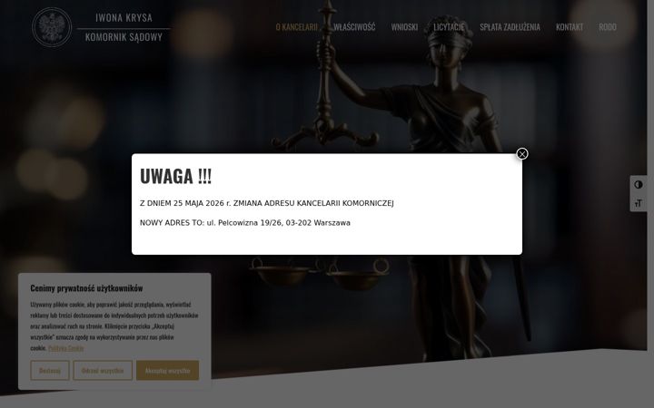 Screenshot of komornikwarszawa-pragapolnoc.pl