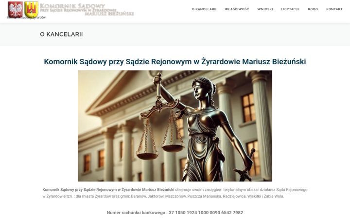 Screenshot of komornikzyrardow.pl