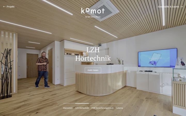 Screenshot of komot-bezau.at