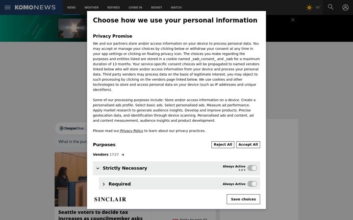 Screenshot von komotv.com
