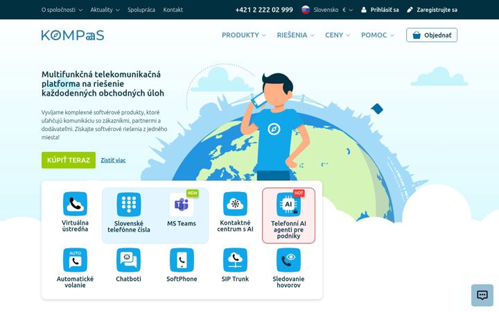 Screenshot of kompaas.sk