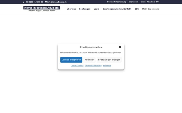 Screenshot of kompadvisors.de
