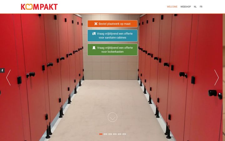 Screenshot of kompakthpl.be