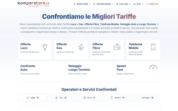 Screenshot of komparatore.it