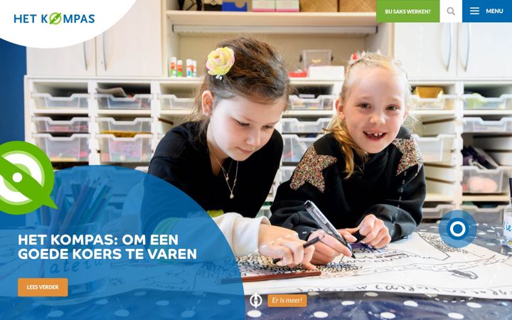 Kuvakaappaus sivustosta kompas-saks.nl