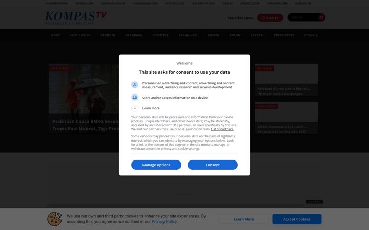 Zrzut ekranu kompas.tv