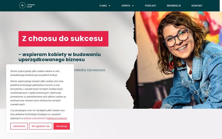 Screenshot of kompasmarki.pl