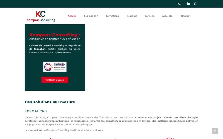 Screenshot of kompass-consulting.com