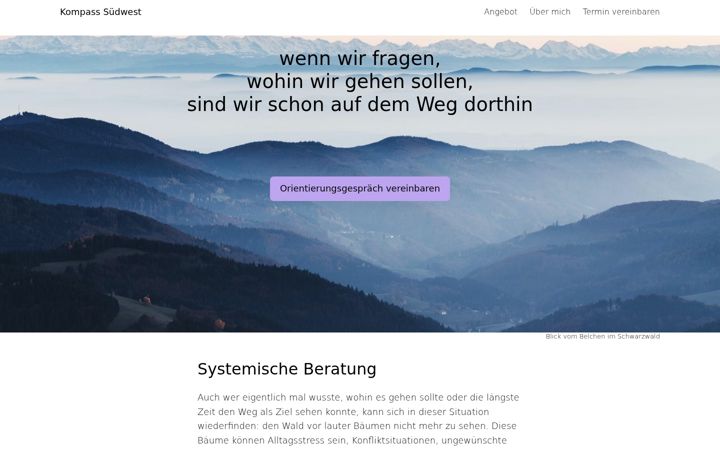 Screenshot of kompass-suedwest.de