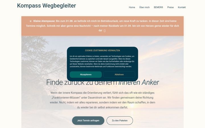 Screenshot of kompass-wegbegleiter.de