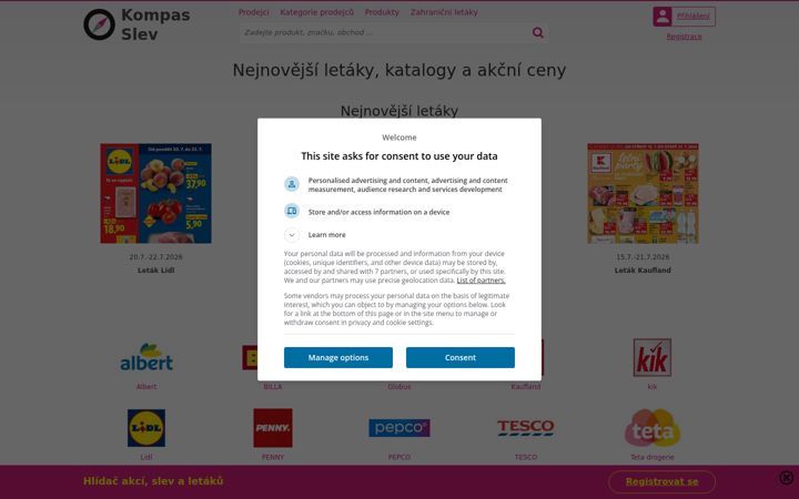 Screenshot of kompasslev.cz