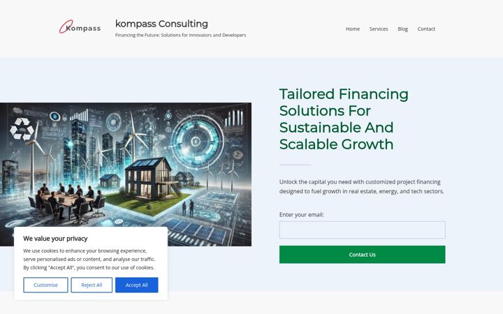 Screenshot of kompasswealth.com