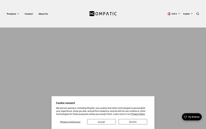 Screenshot of kompatic.com
