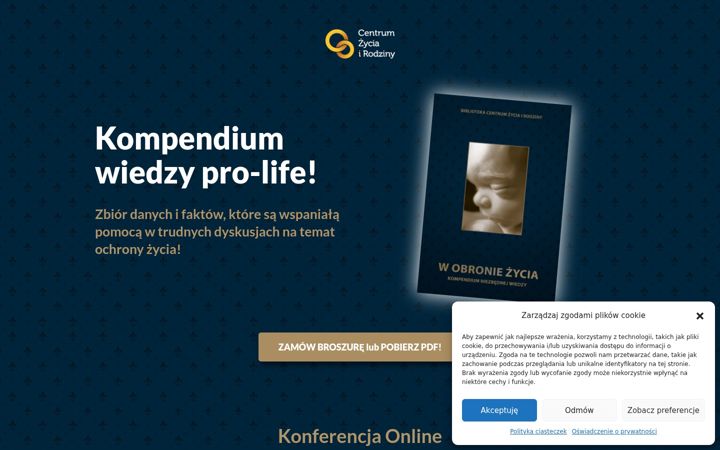 Screenshot of kompendiumprolife.pl