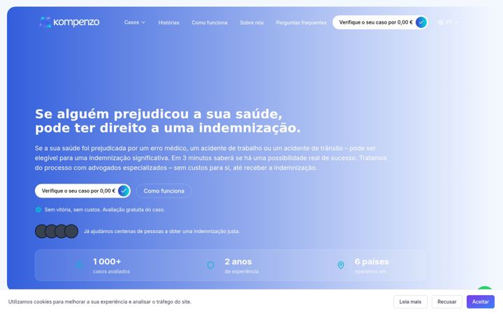 Screenshot of kompenzo.pt