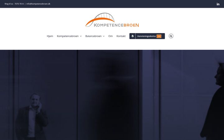 Screenshot of kompetencebroen.dk