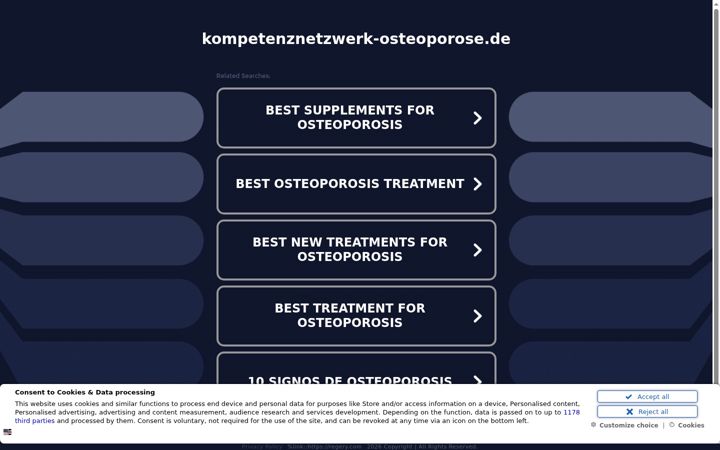 Screenshot of kompetenznetzwerk-osteoporose.de