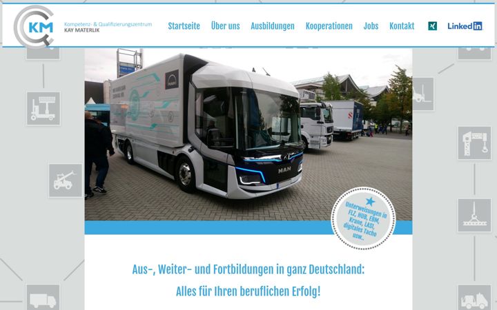 Screenshot of kompetenzzentrum-km.de