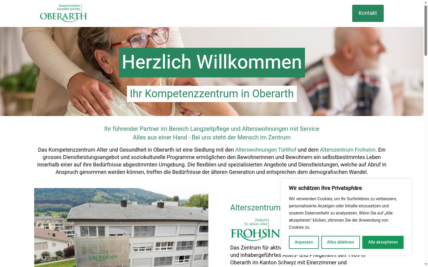 Screenshot tal-banner tal-kunsens muri qabel kwalunkwe interazzjoni