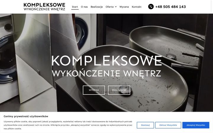Screenshot of kompleksowewykonczeniewnetrz.pl