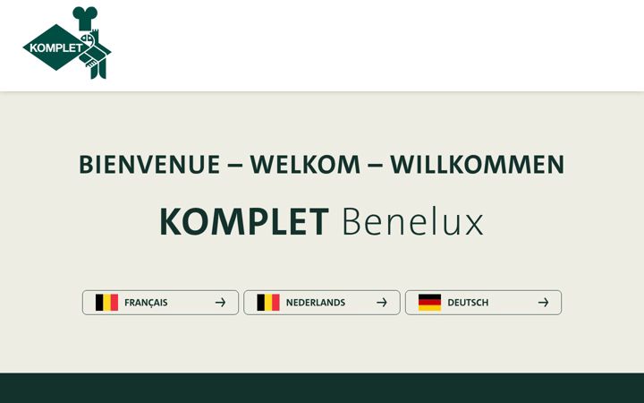 Screenshot of kompletbenelux.com