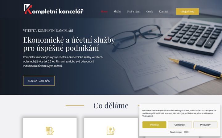 Screenshot of kompletnikancelar.cz