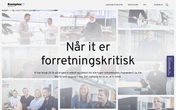 Screenshot of komplexit.dk