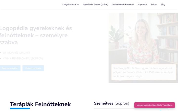 Screenshot of komplexlogopedia.hu