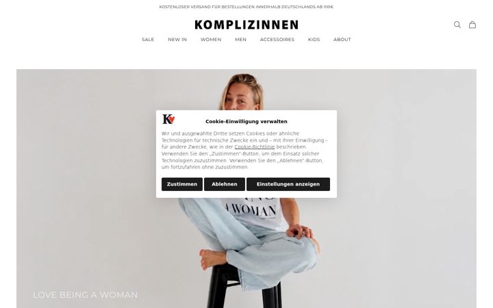 Screenshot of komplizinnen.de