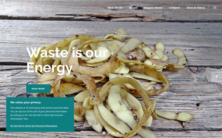 Screenshot of kompogas-slo.com