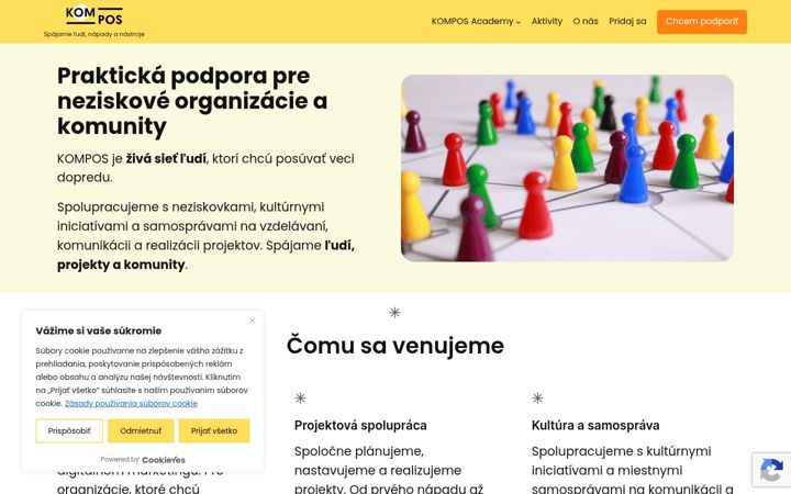 Screenshot of kompos.sk