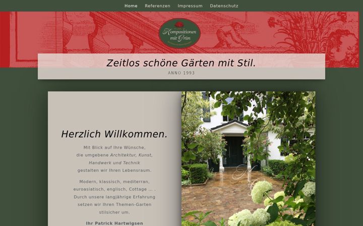Screenshot of kompositionen-mit-gruen.com