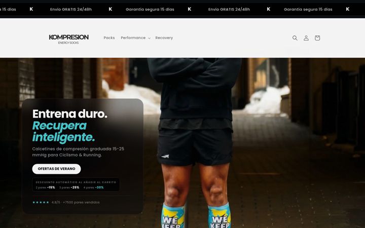 Screenshot of kompresion.com