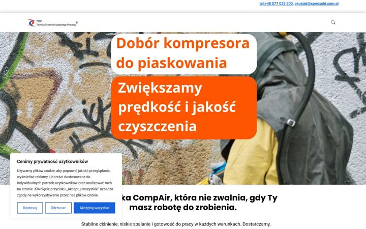 Screenshot of kompresor-do-piaskowania.pl
